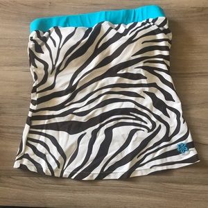 Hapari Swimwear zebra print top